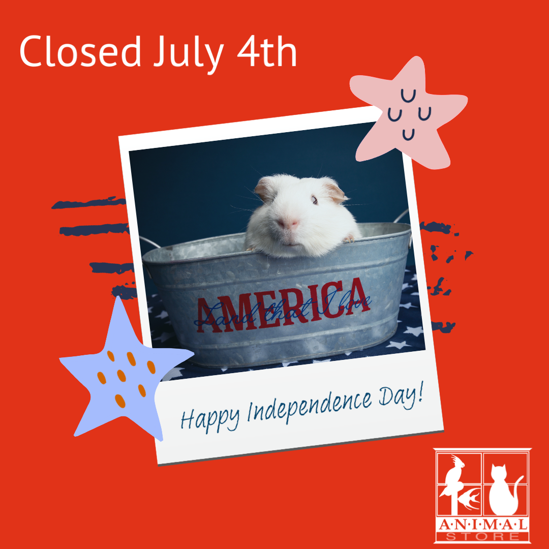 The Animal Store is Closed July 4th
